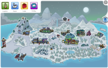 O mapa da ilha também foi modificado para acompanhar o clima de Halloween.