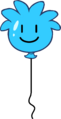 Balão de Puffle Azul Interface da Festa.