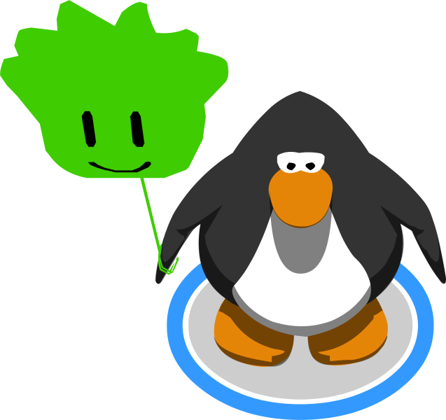 Arquivo:Balão de Puffle Verde no jogo.png