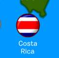 A localização da bandeira.