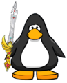 O item visto em um Cartão de Pinguim.