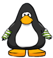 O item visto em um Cartão de pinguim.