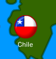 A localização da bandeira.