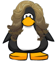 O item visto em um cartão de pinguim.