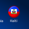 A localização da bandeira.
