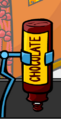 Chocolate no jogo Pizzatron 3000.