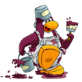 Um Pinguim Berinjela.
