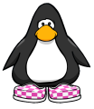 O item visto em um Cartão de pinguim.