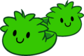 Pantufas de Puffle Verde Interface da Festa.