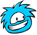 Um Puffle Azul.
