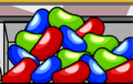 Jujubas no jogo Pizzatron3000.