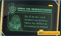 Uma tela de saída avisando que Gary foi sequestrado.