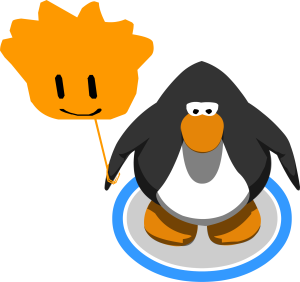 Balão de Puffle Laranja no jogo.png