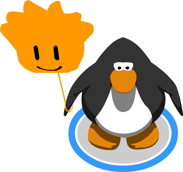 Arquivo:Balão de Puffle Laranja no jogo.png