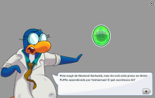 Gary aparecia em seguida avisando que Gariwald estava sendo mantido preso no Hotel Puffle por fantasmas.