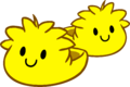 Pantufas de Puffle Amarelo Interface da Festa.