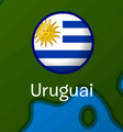 A localização da bandeira.