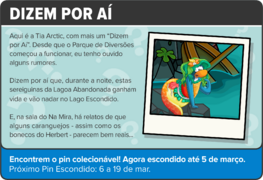 A seção "Dizem por aí".