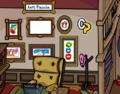 A localização do pin.