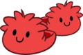 Pantufas de Puffle Vermelho Interface da Festa.