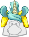 Touca de Puffle Unicórnio Interface da Festa.