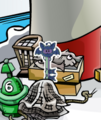A localização do pin.