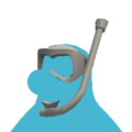 A Máscara Snorkel, um dos primeiros extras para rosto cujo o projeto pode ser obtido.
