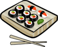 O item chamado de Sushi e Hashi.