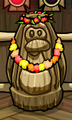 O item visto em uma estátua tiki durante a Festa Ilha da Aventura 2011.