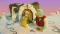 Roofhowse conversando com Blizzard na frente de seu Iglu.
