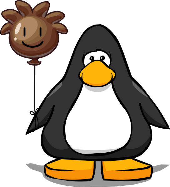 Arquivo:Balão de Puffle Marrom cartão.png