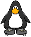 O item visto em um Cartão de pinguim.