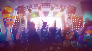 Um Puffle de Neve visto no no clipe de Best Day Ever.