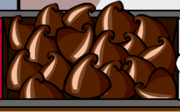 Chocolate no jogo Pizzatron 3000.