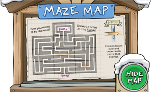 O mapa do labirinto.