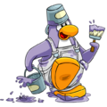 Um Pinguim Lavanda.