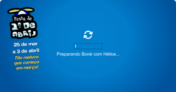 A 1ª tela de login.