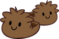 Pantufas de Puffle Marrom Interface da Festa.