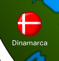 A localização da bandeira.