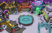 A sala durante a Festa Feverina.