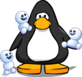 O item visto em um Cartão de Pinguim.