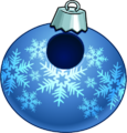 Enfeite Floco de Neve Azul