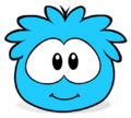 Um Puffle Azul.