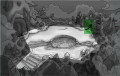 Dojo da Neve na fase Beta. As partes claras são as que se pode andar.