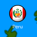 A localização da bandeira.