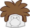 Touca de Puffle Marrom Interface da Festa.