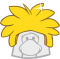 Touca de Puffle Dourado Interface da Festa.