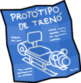O projeto do Trenó Protótipo visto na Missão 4: O Resgate da Avalanche.