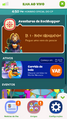 O telefone durante uma aventura do Rockhopper.