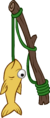 Vara de pesca com Fluffy Interface da Festa.
